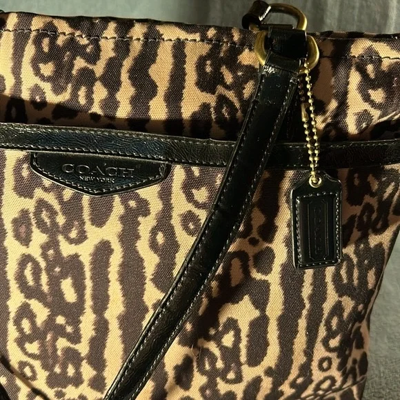 Coach Ocelot Print Nylon Bag - Picture 8 of 13
